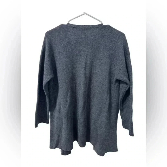 Eileen Fisher Wool Blend Cardigan, Size Large, Double Pockets, EUC - Picture 2 of 6